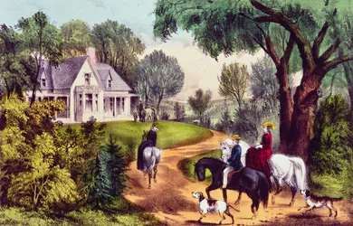 Nathaniel Currier（1813-88）およびJames Merritt Ives（1824-95）によって出版された夏の田舎